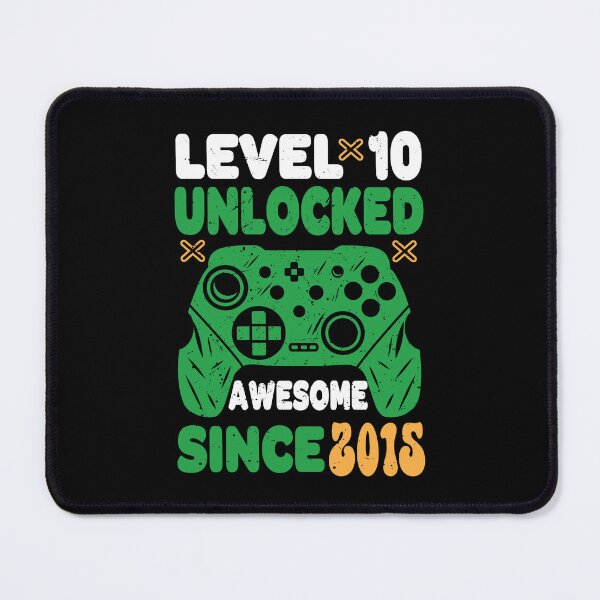Item preview, Creative Level 10 Unlocked, Gamepad 2015 10th Birthday Boy Gamers Gift Poster designed and sold by JWSmile.