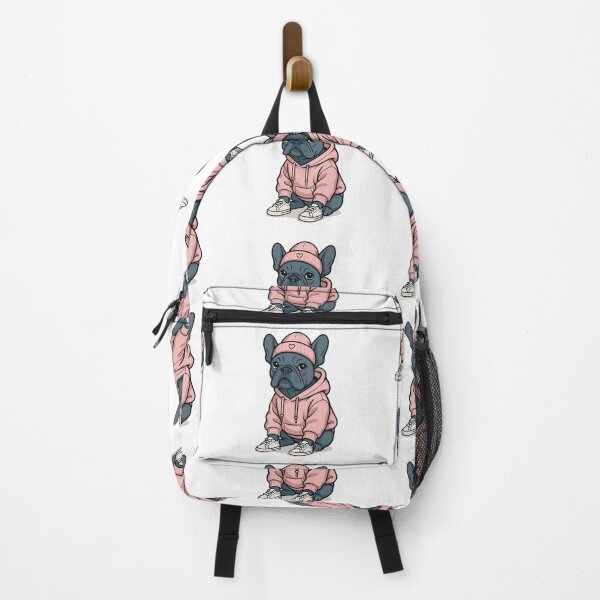 Item preview, French Bulldog in Pink Hoodie Cartoon Art designed and sold by Flying Doggo.