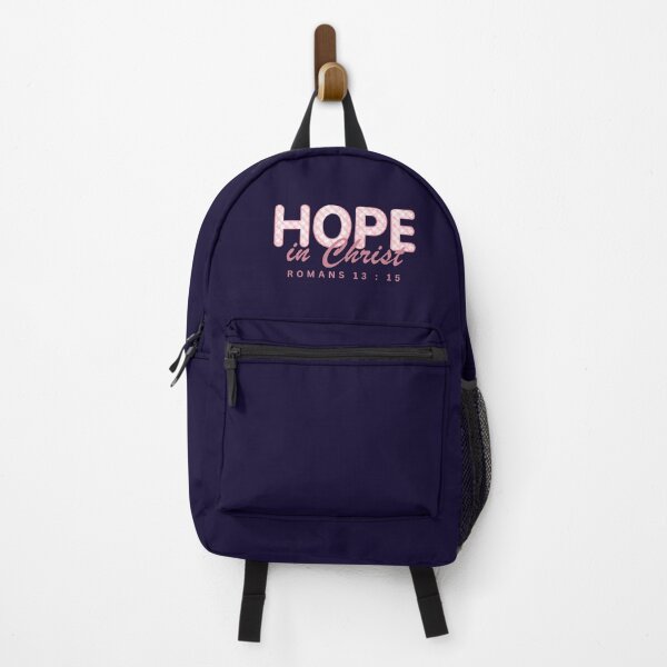 Item preview, Hope in Christ Bible Verse – Romans 13:15 Pink Gingham Christian Quote Design | Cute Faith-Based Encouragement Gift designed and sold by AmenAlways.
