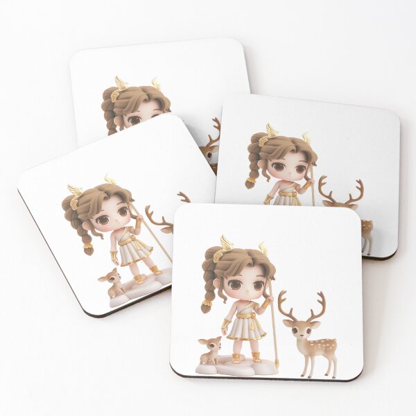 Item preview, Cute Chibi Artemis – Greek Goddess of the Moon and Hunt designed and sold by GoldenChiArt.