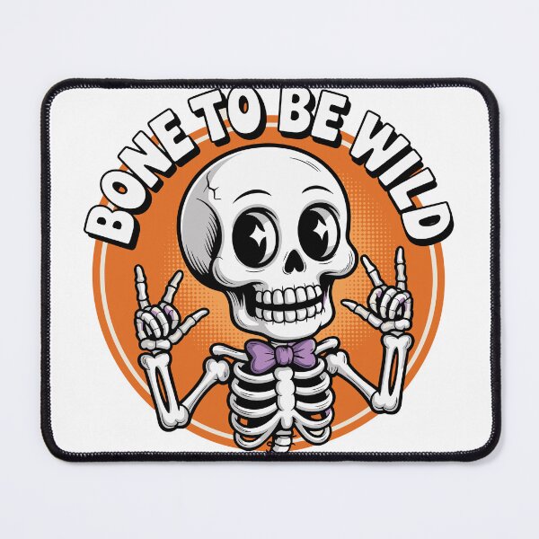Item preview, Bone to Be Wild Funny Skeleton Halloween Cute Skull T-Shirt designed and sold by HahaHandlesHub.