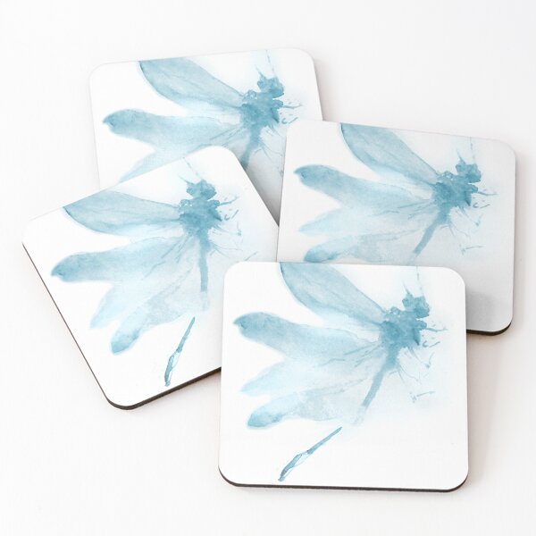 Item preview, Delicate Blue Watercolor Dragonfly designed and sold by Kara Draws.