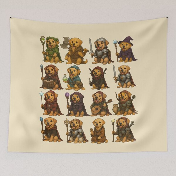 Item preview, Adventuring Retrievers | Complete D&D Fantasy Dog Party designed and sold by James Faber.
