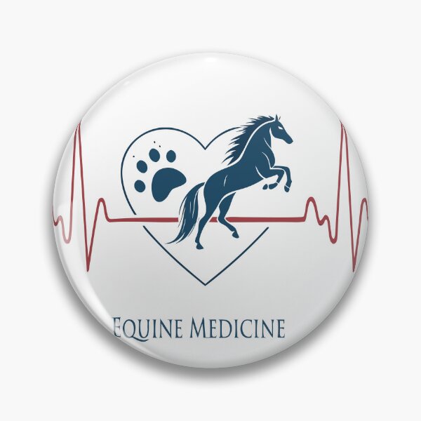 Item preview, Equine Medicine Heartbeat Horse Outline Minimalist Design designed and sold by VividOrganica.