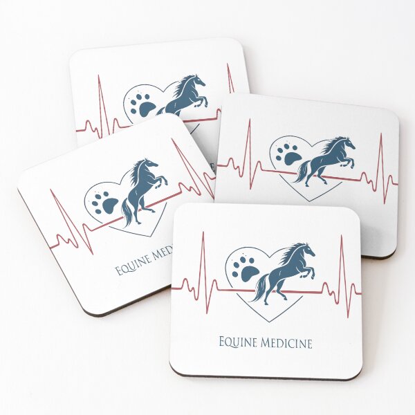 Item preview, Equine Medicine Heartbeat Horse Outline Minimalist Design designed and sold by VividOrganica.