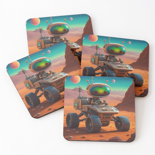 Item preview, Alien wearing a hoodie riding the Mars Rover designed and sold by Colin Bentham.