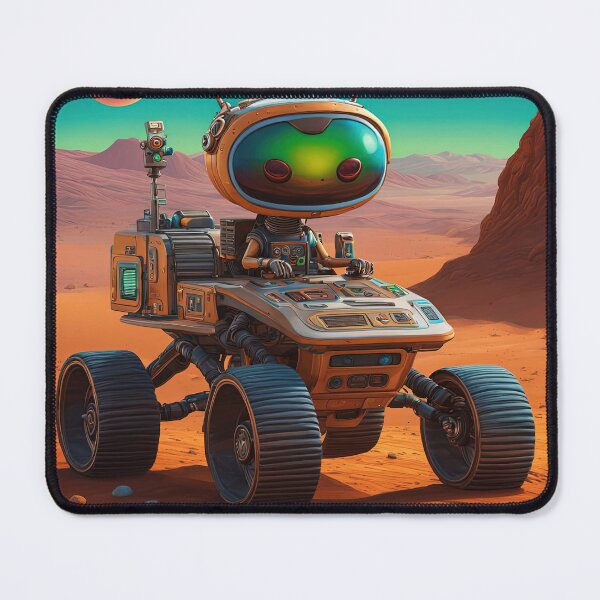 Item preview, Alien wearing a hoodie riding the Mars Rover designed and sold by Colin Bentham.