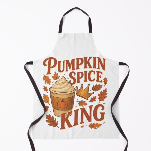 Item preview, Pumpkin Spice King – Autumn Latte & Cozy Fall Vibes T-Shirt designed and sold by VandalMuse.
