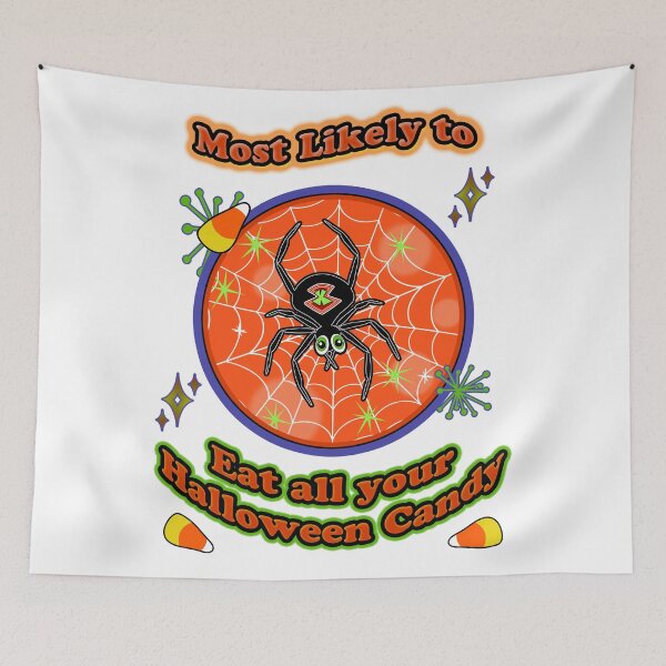 Item preview, Halloween Fun Spider and Candy png designed and sold by Sharon Schwalbe.