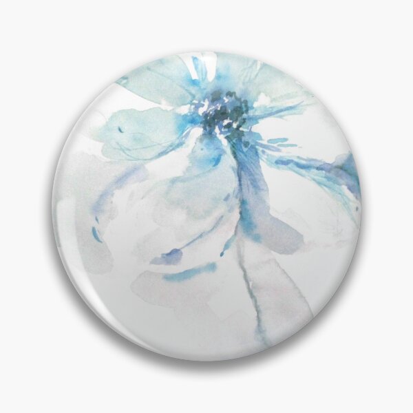 Item preview, Soft, translucent, blue watercolor flower designed and sold by Kara Draws.