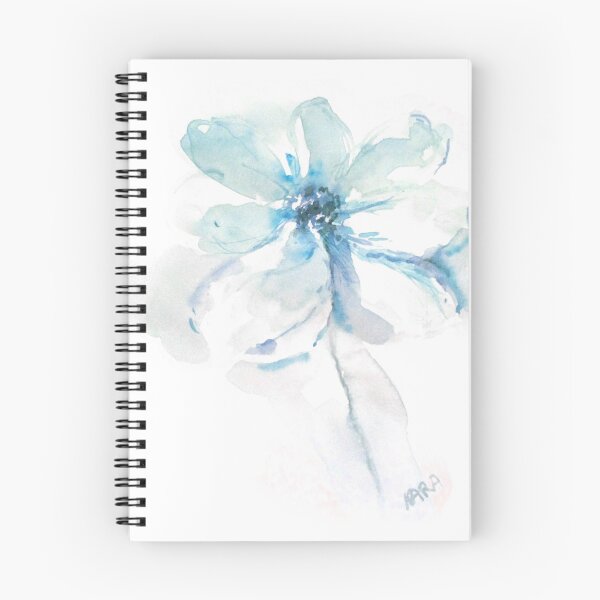 Item preview, Soft, translucent, blue watercolor flower designed and sold by Kara Draws.