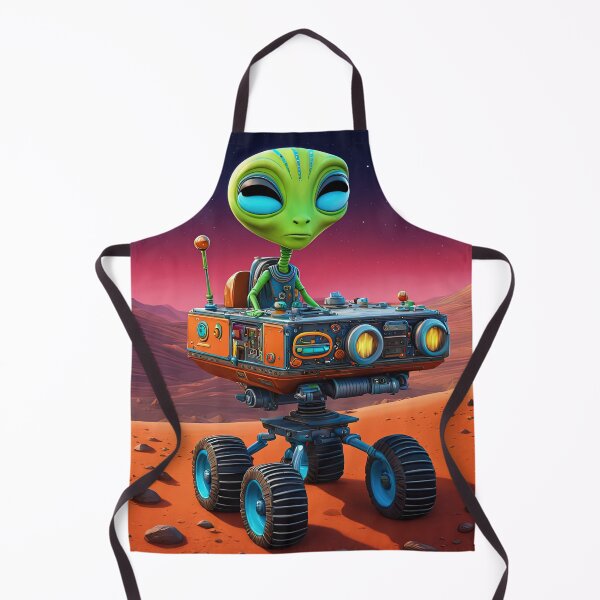 Item preview, Alien wearing a hoodie riding the Mars Rover designed and sold by Colin Bentham.