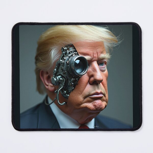 Item preview, Futuristic portrait of President Trump. designed and sold by Nadia Russ Design.