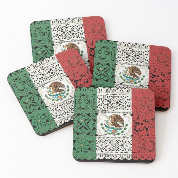 Item preview, Intricate Papel Picado Mexican Flag Design designed and sold by Amelia Design.