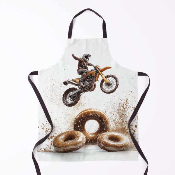 Item preview, Motocross Donut Jump — Dirt Bike Stunt Over Glazed Doughnuts designed and sold by MotoBites.