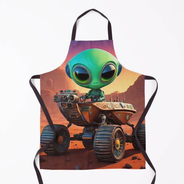 Item preview, Alien wearing a hoodie riding the Mars Rover designed and sold by Colin Bentham.