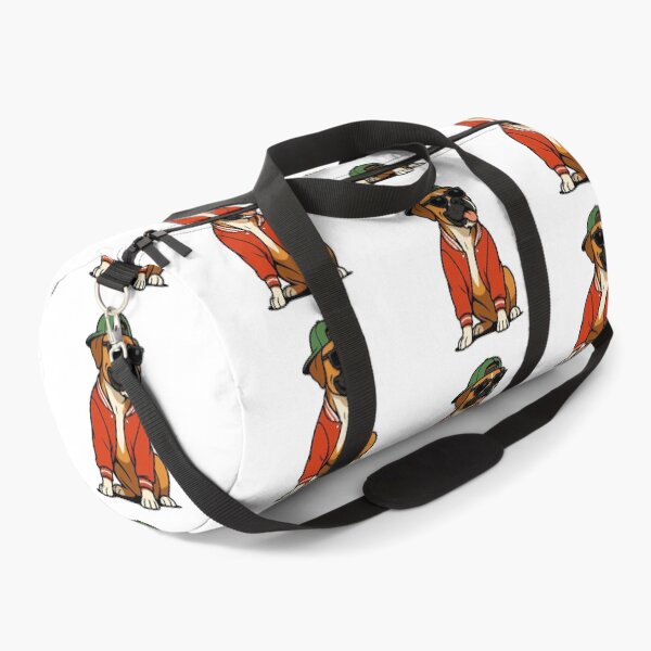 Item preview, Boxer Dog in Red Varsity Jacket Illustration designed and sold by Flying Doggo.