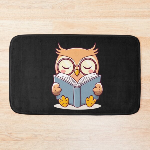Item preview, Cute Chibi Owl Bookworm – Kawaii Reading Animal Cartoon Design designed and sold by ColorSplash123.