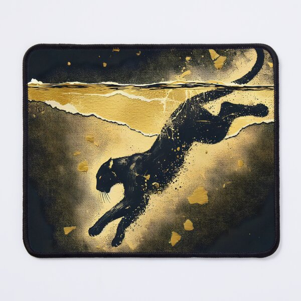 Item preview, Black Panther Diving, Ai Generated Art designed and sold by ACC .