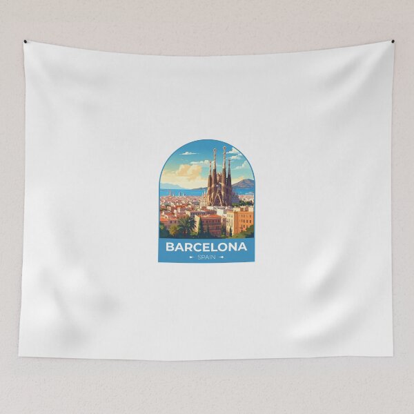 Item preview, Barcelona Spain Travel Sticker designed and sold by TulipaGraphics.