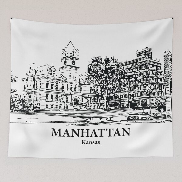 Artikelvorschau, Manhattan - Kansas entworfen und verkauft von Lakeric Cityscapes.