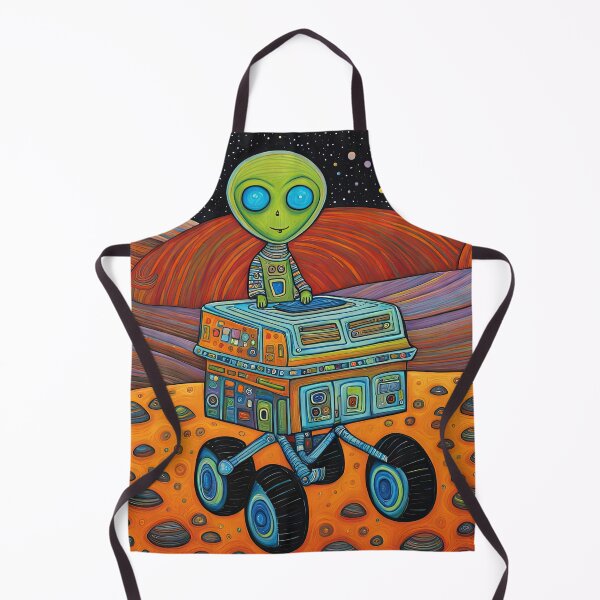 Item preview, Alien wearing a hoodie riding the Mars Rover designed and sold by Colin Bentham.
