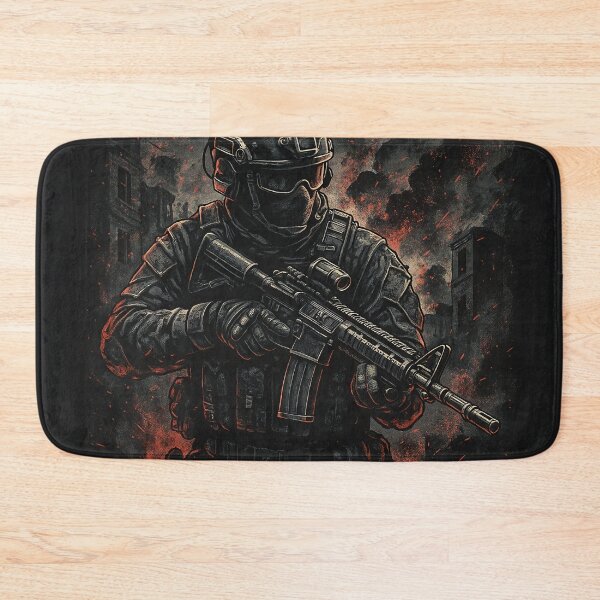 Item preview, Epic Shooting Game Warrior T-Shirt Design designed and sold by PixelArena Gaming.
