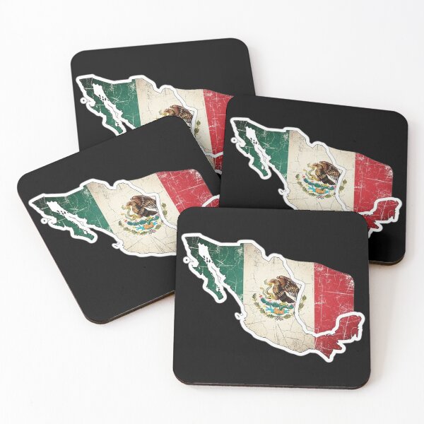 Item preview, Distressed Mexican Map Flag Sticker designed and sold by Amelia Design.