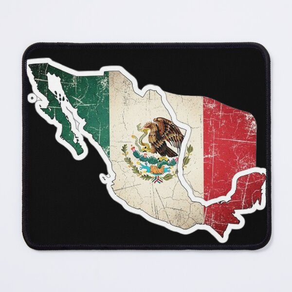 Item preview, Distressed Mexican Map Flag Sticker designed and sold by Amelia Design.