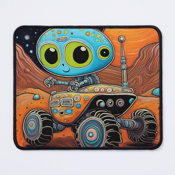 Item preview, Alien wearing a hoodie riding the Mars Rover designed and sold by Colin Bentham.