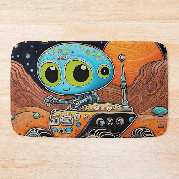 Item preview, Alien wearing a hoodie riding the Mars Rover designed and sold by Colin Bentham.