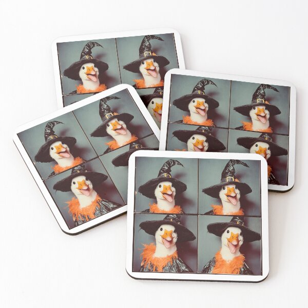 Item preview, Goose in a Witch Costume – Cute Spooky Halloween Photobooth designed and sold by RockFireMerch.