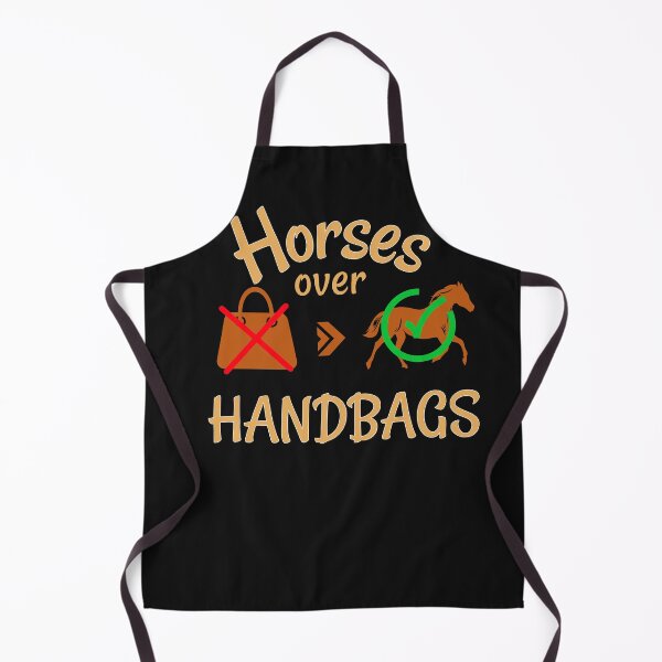 Item preview, This Horses over Handbags t-shirt and accessory design is perfect for Horseback riding women. designed and sold by MJ Apparel.