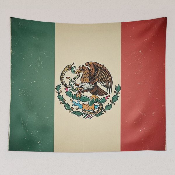 Item preview, Retro Faded Mexican Flag Design designed and sold by Amelia Design.