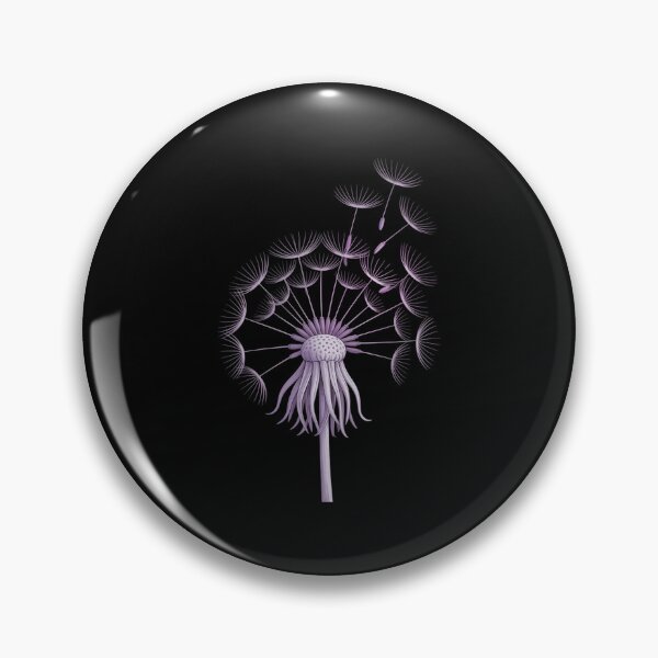 Item preview, Stomach Cancer Awareness Dandelion Periwinkle Ribbon designed and sold by DoorwayThreads.