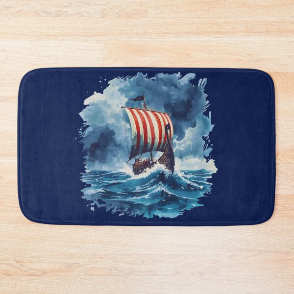 Item preview, Epic Viking Longship - Norse Mythology Warrior Boat Design designed and sold by Art-Design-EM.