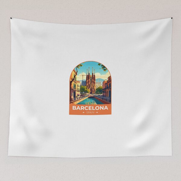 Item preview, Barcelona Spain Travel Sticker designed and sold by TulipaGraphics.