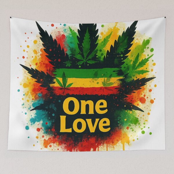 Item preview, "one love" cannabis layout designed and sold by Gina_BreWe.