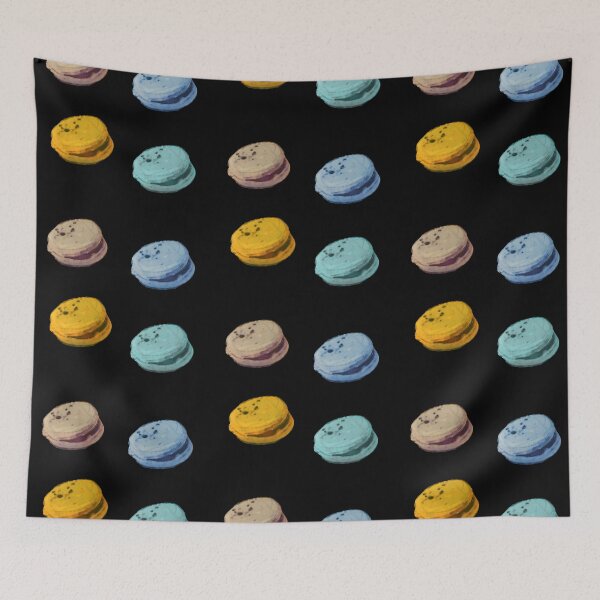 Item preview, Macarons in Four Colors – Sweet & Colorful Pop Art | Macaron in Quattro Colori – Pop Art Dolce e Colorata | Macarons en Quatre Couleurs – Pop Art Doux et Coloré designed and sold by LenaBlueDesigns.