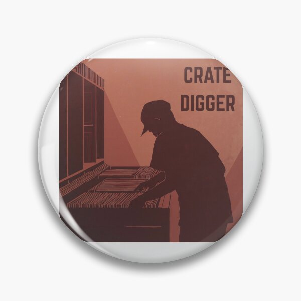 Item preview, Crate Digger Vinyl T-Shirt Design - Minimalist Record Store Art - Vintage Music Lover Gift designed and sold by NerdCrafter.