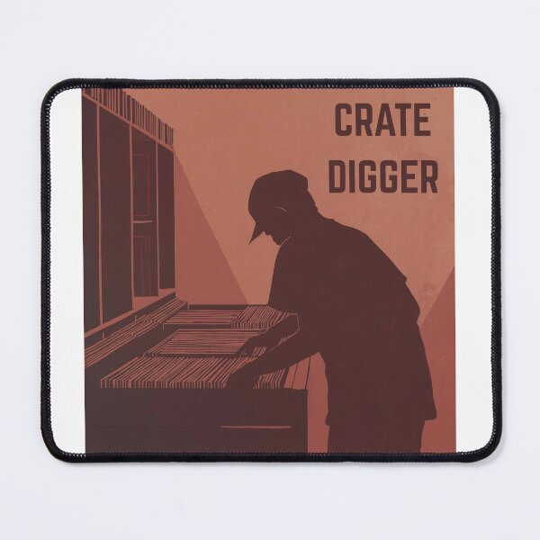 Item preview, Crate Digger Vinyl T-Shirt Design - Minimalist Record Store Art - Vintage Music Lover Gift designed and sold by NerdCrafter.