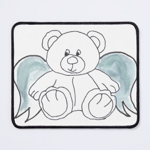 Item preview, Guardianangel Teddy Blue Wings, Schutzengel Teddy Blaue Flügel designed and sold by Anke‘s Bazaar.