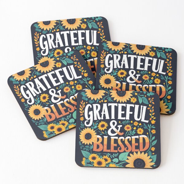 Item preview, Motivational Autumn Art - Grateful and Blessed designed and sold by BrandedStudios.