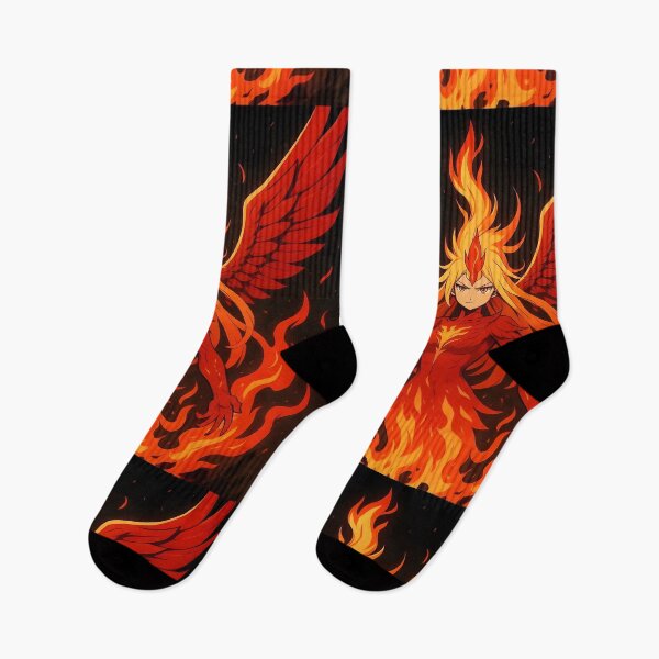 Item preview, Fiery Japanese Anime Style Phoenix Mythical Animal designed and sold by LinStudio.