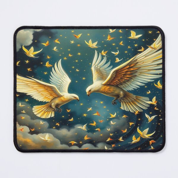 Item preview, Golden Birds in Cosmic Flow – Magic between Stars and Emotions designed and sold by FotoworldEdel.
