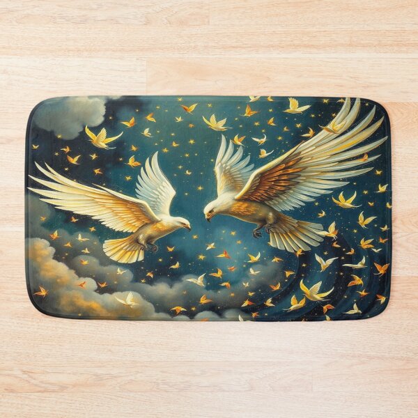 Item preview, Golden Birds in Cosmic Flow – Magic between Stars and Emotions designed and sold by FotoworldEdel.