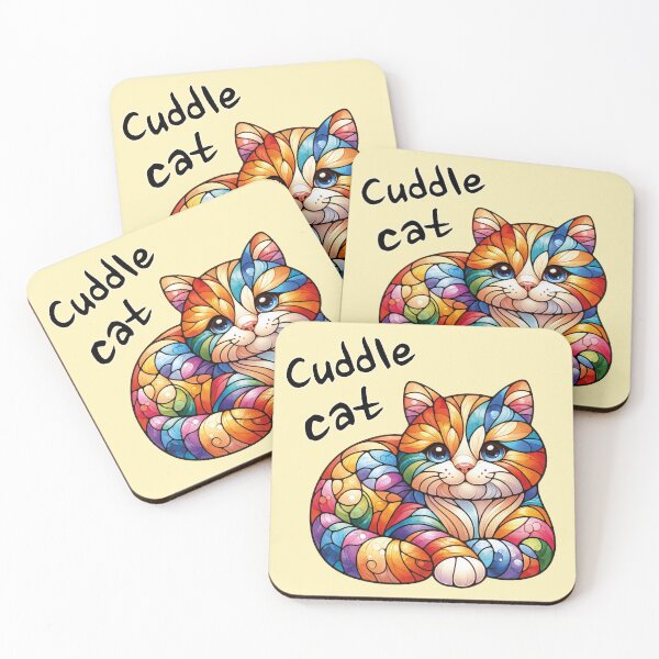 Item preview, Cuddle cat designed and sold by MoxisWatercolor.