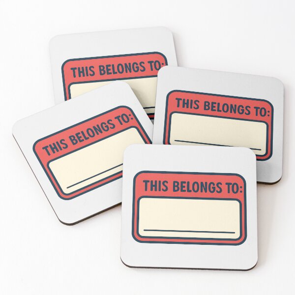Item preview, Customize Your Own, This Belongs To designed and sold by mrtss.