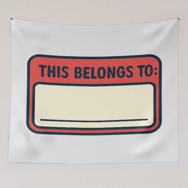Item preview, Customize Your Own, This Belongs To designed and sold by mrtss.