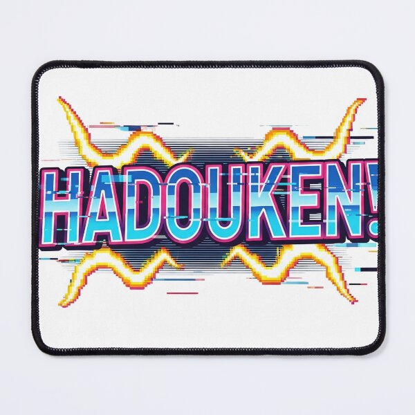 Artikelvorschau, Retro Neon Hadouken Arcade Text entworfen und verkauft von PixelArena Gaming.